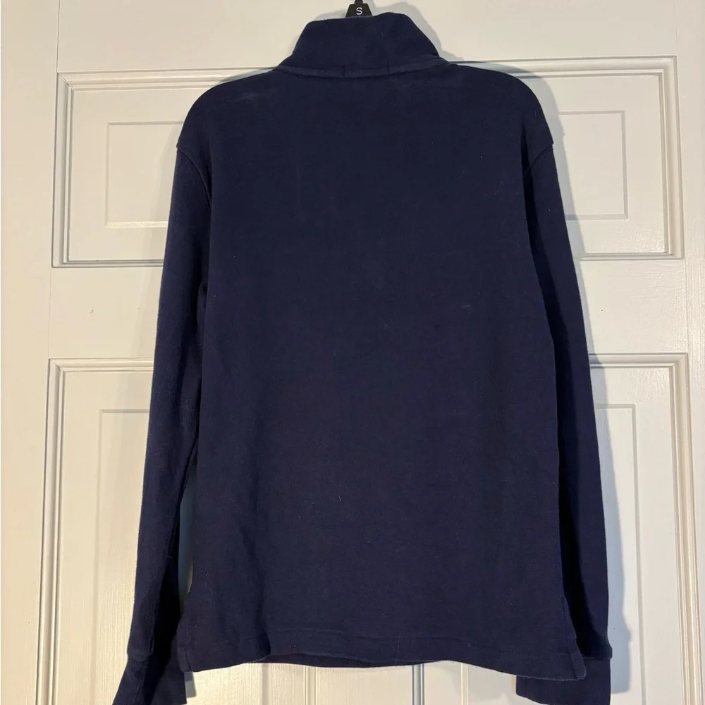 Polo Ralph Lauren Navy Blue 1/4 zip Pullover sweater size 7 - Picture 2 of 5